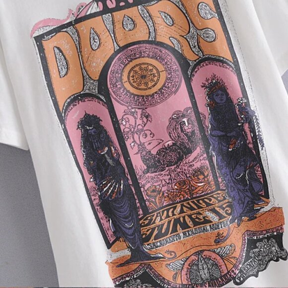 Bohemian The Doors Concert Poster Tour Tee - Picture 6 of 7